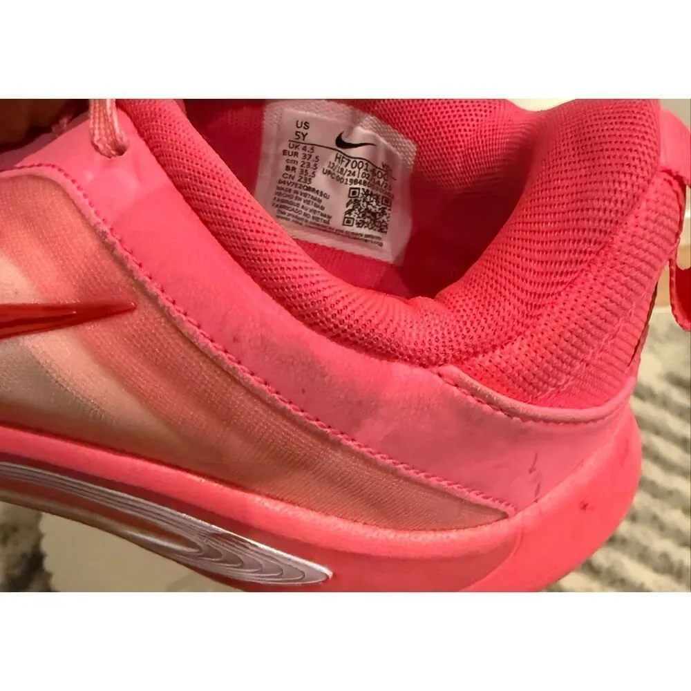 Nike Kid's A'ja Wilson A'One GS Basketball Sneakers Shoes Pink Size 5Y